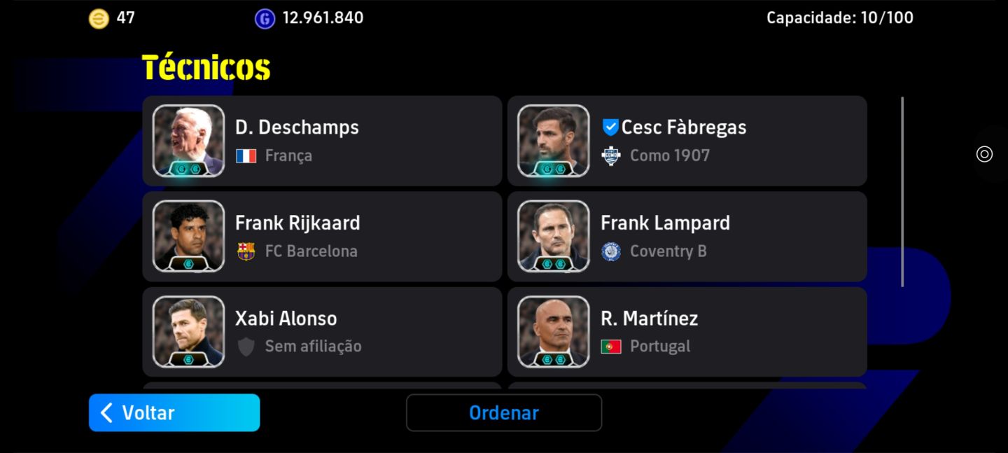 CONTA eFOOTBALL 3253 FORÇA | TIME FORTE