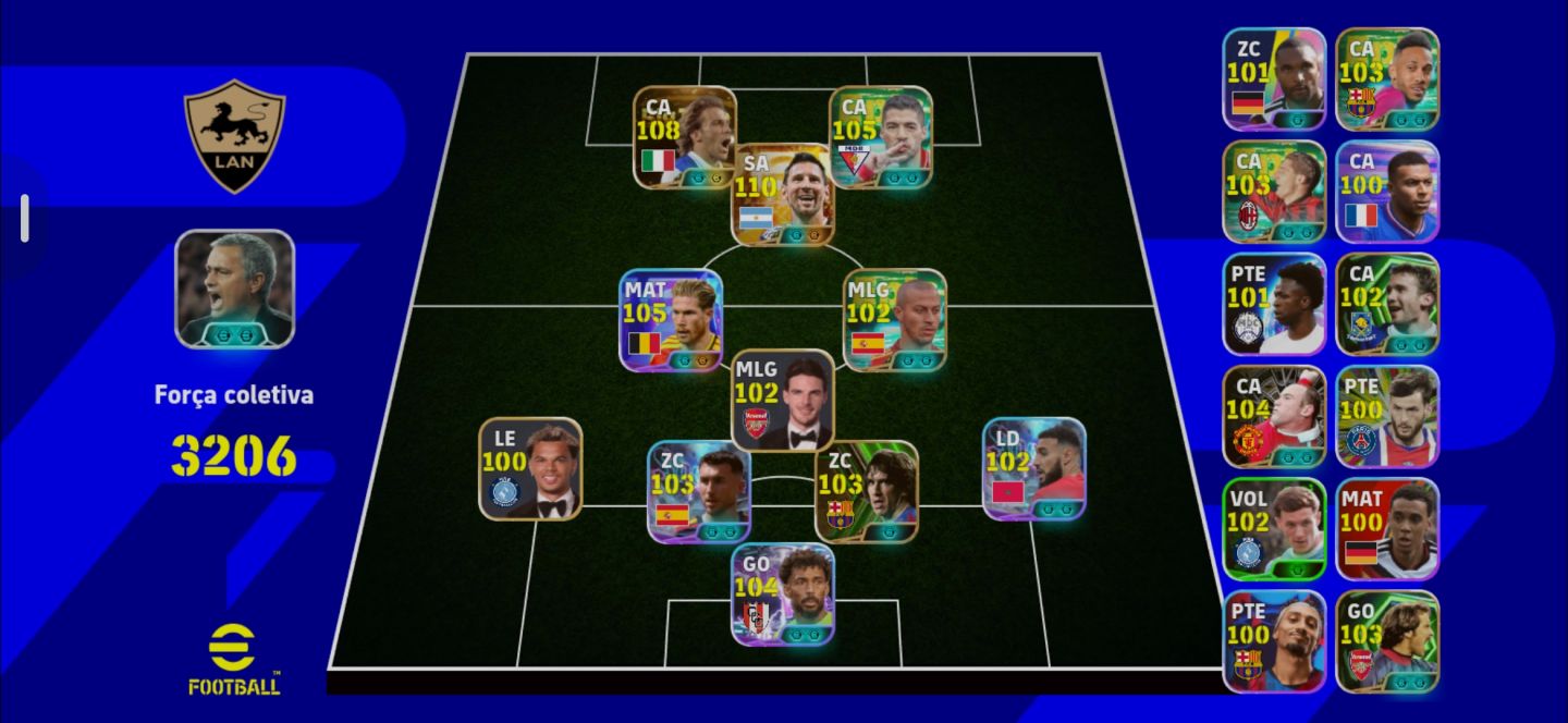 Time com +3200 e com messi 111 e delpiero blitz