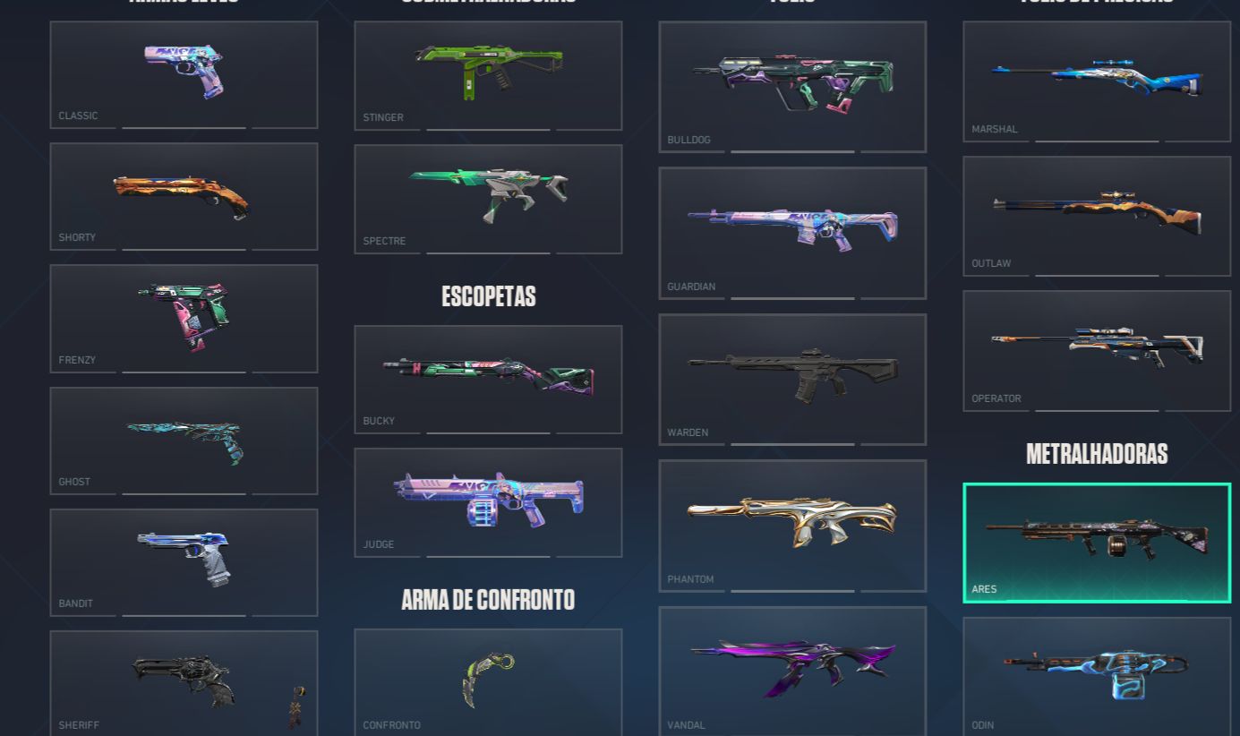 CONTA DE VALORANT ASCENDENTE COM BASTANTE SKIN