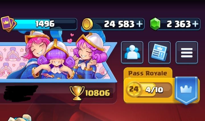 CONTA CLASH ROYALE RARA / CONTA 10 ANOS / 10k TROFÉUS / MUITOS COSMÉTICOS