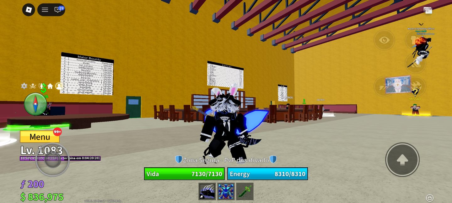 Conta de Blox fruits com Kitsune perma + YORU