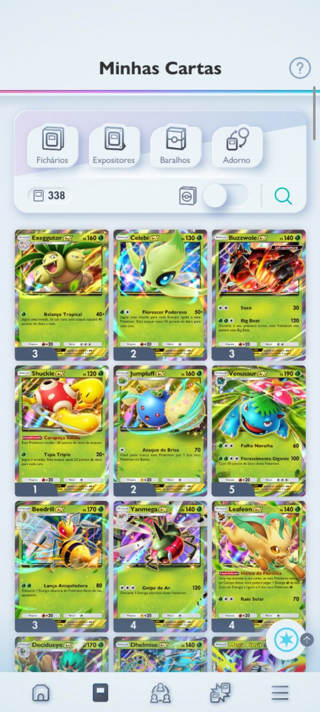Duas contas pokémon pocket nível 60 e 40 as duas inclusas juntas, muitas raras