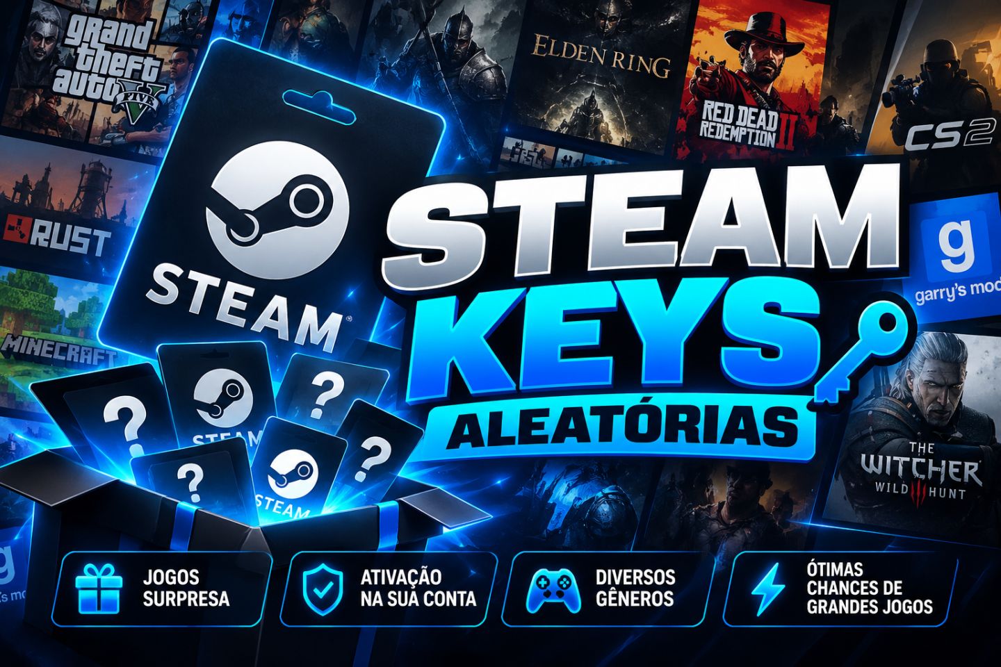 Steam keys aleatórias