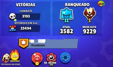 Conta Brawl star/ mestres de 2024/2025 + conta de Clash 9k500