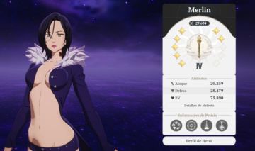 Conta de the seven deadly sins mutio forte,personagens c7 e c9 servidor américa