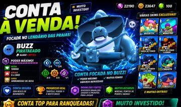 Conta de brawl Stars focada no personagem buzz