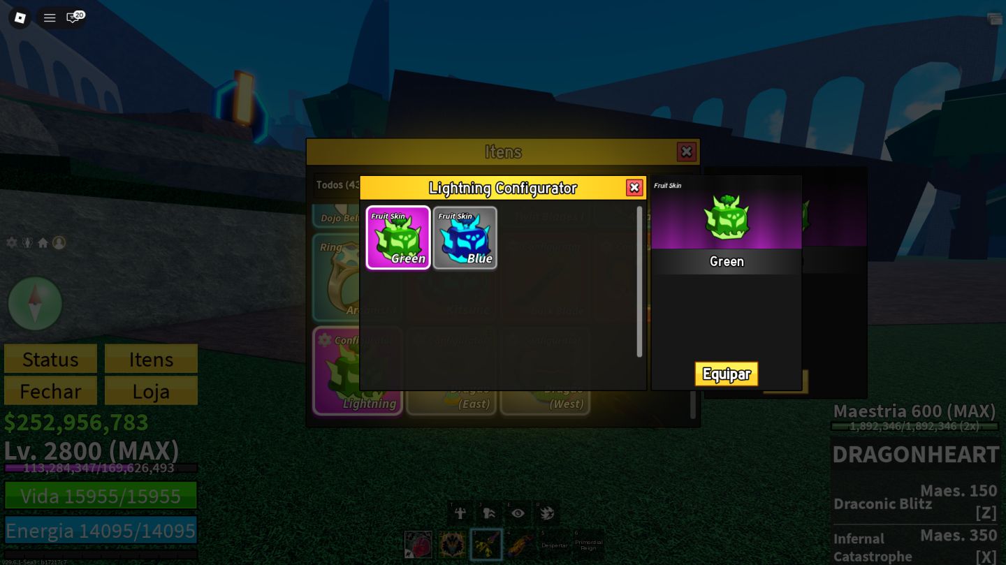 CONTA BLOX FRUITS COM DRAGON PERMANENTE!!!