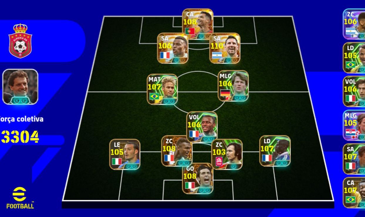 CONTA eFootball | VÁRIOS JOGADORES ÉPICOS + BIG TIME | 3300 FORÇA