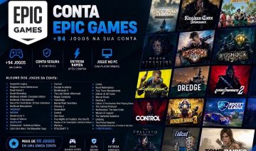 Conta Epic Games Cheia de Jogos Aaa