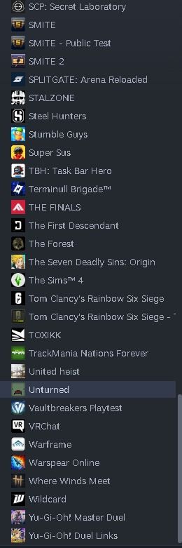 Conta steam vários jogos