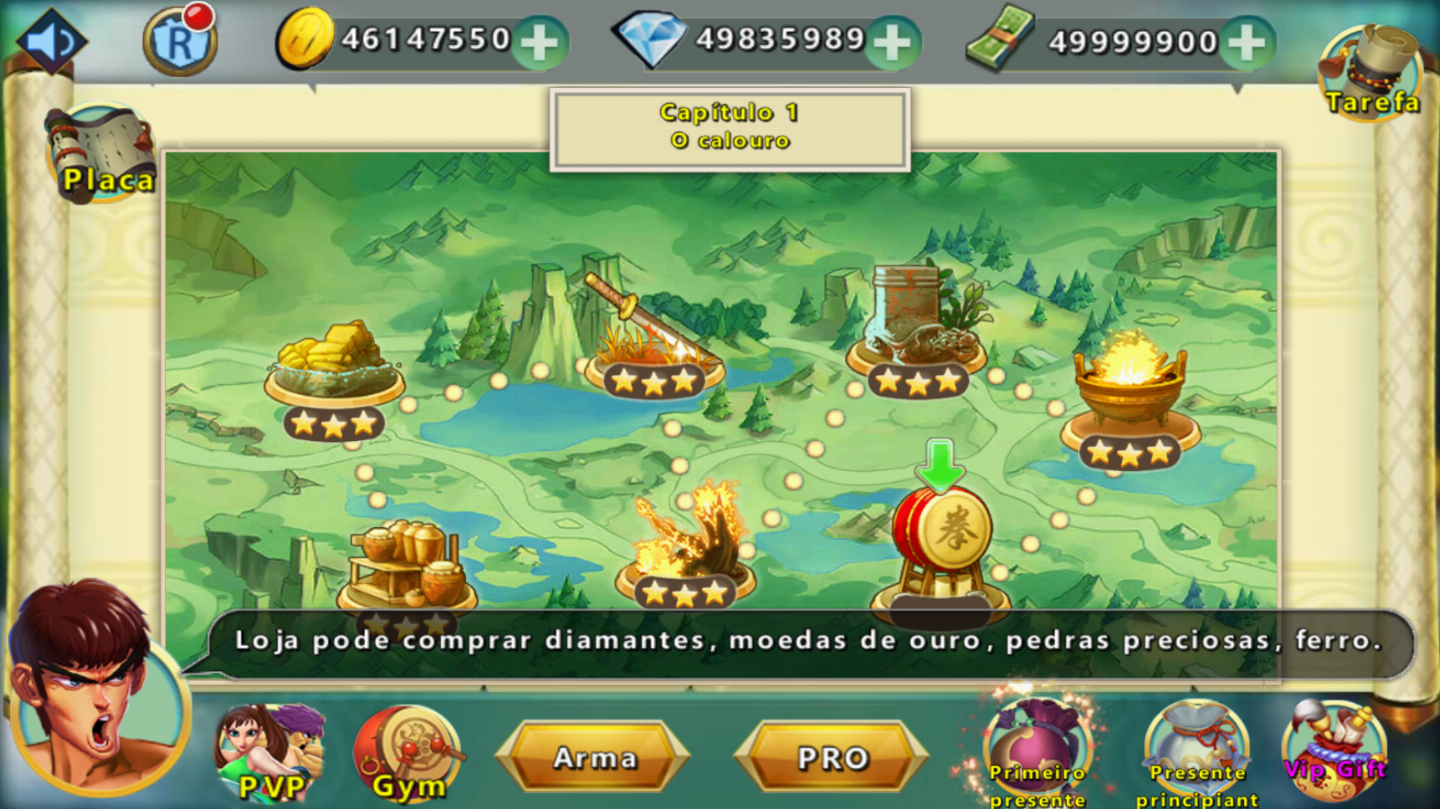 CONTA KUNG-FU ATTACK | OURO + DIAMANTE + CASH | ANDROID APENAS