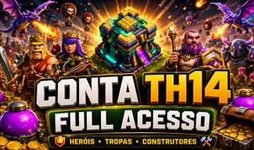 CONTA CLASH OF CLANS TH14 | FULL | SEMI-FULL | RUSHADA | FULL ACESSO