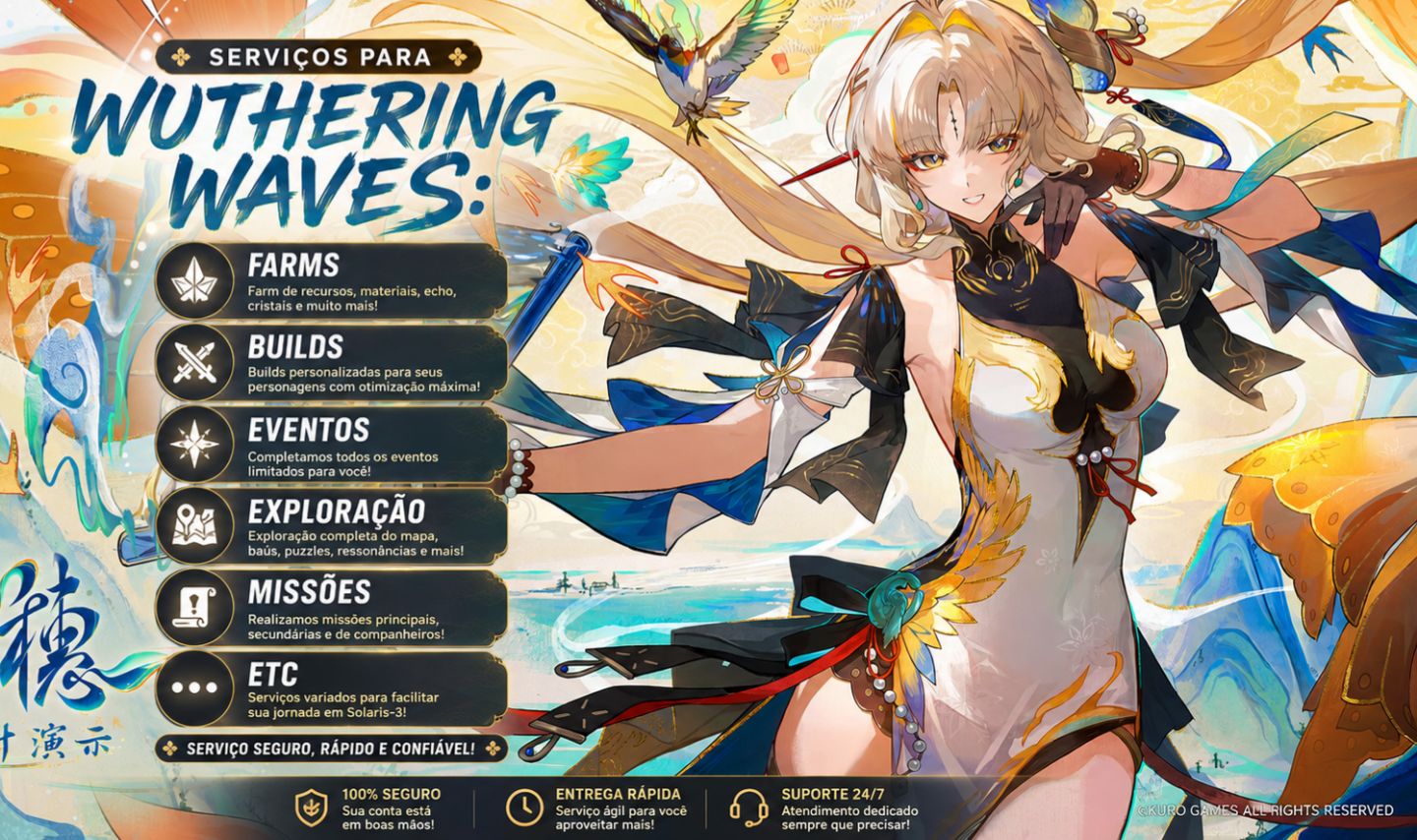 Wuthering Waves 3.7 - PROMOÇÕES | Farm, Tiros, Eco, Boss, Exploração e Eventos