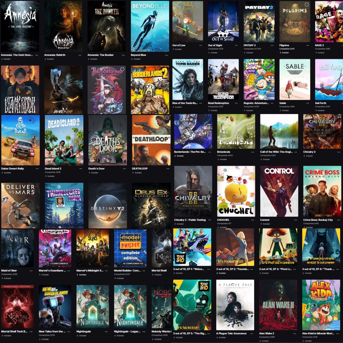 Conta Completa Epic Games | Hogwarts Legacy, Alan Wake 2, Assassin's Creed