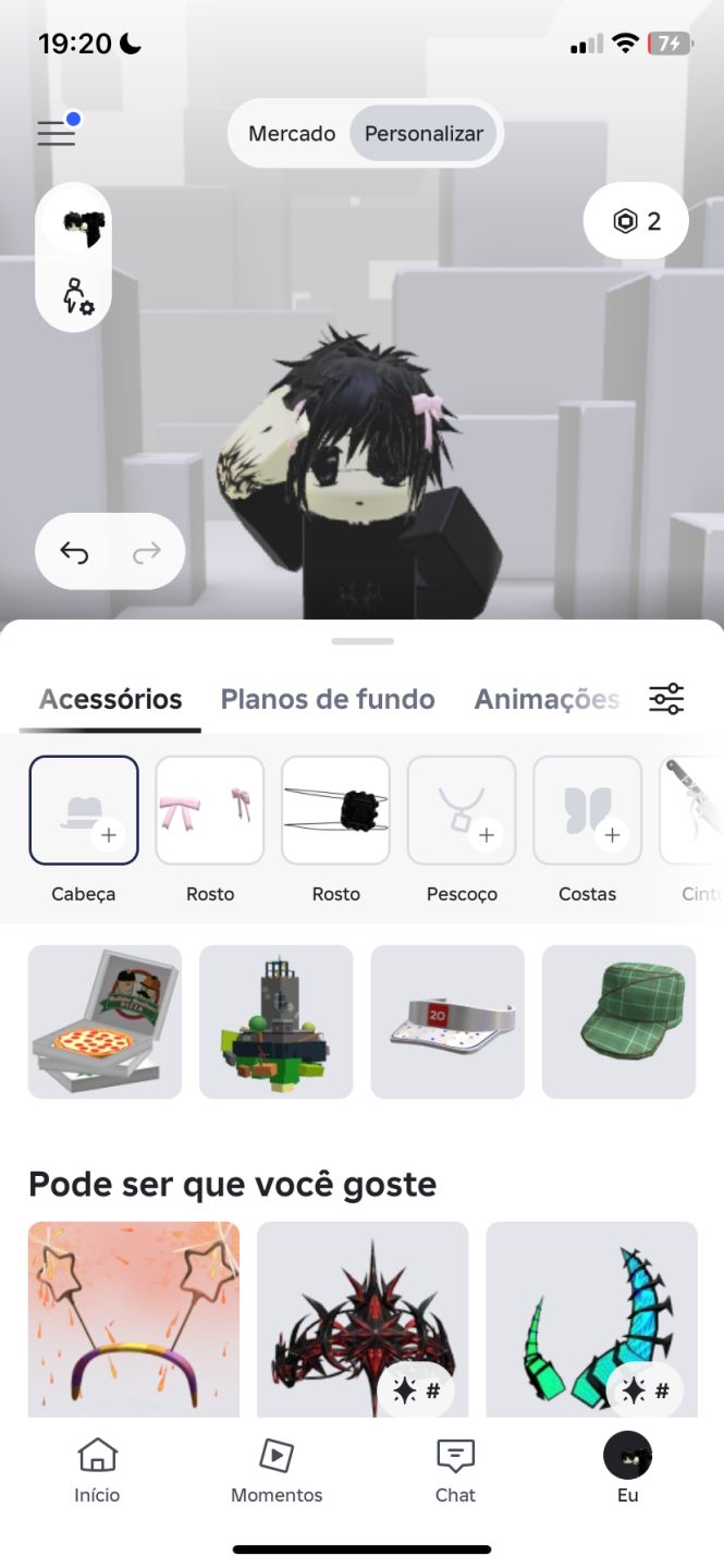 Conta Roblox, boa em alguns jogos.