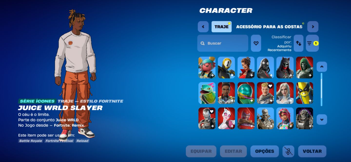 CONTA FORTNITE COM 26 SKINS /// PASSE MARVEL