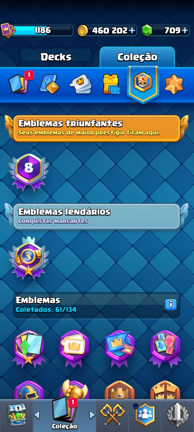 CONTA CLASH ROYALE PERFEITA PRA COMEÇAR DO ZERO E BEM ANTIGA (8 ANOS DE IDADE)