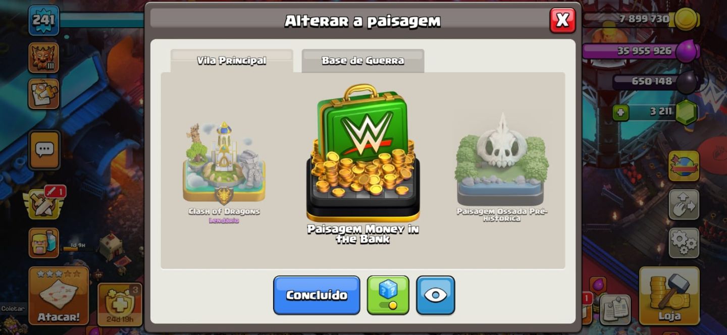CV18 FULL RARO SKINS E PAISAGEM EXCLUSIVAS