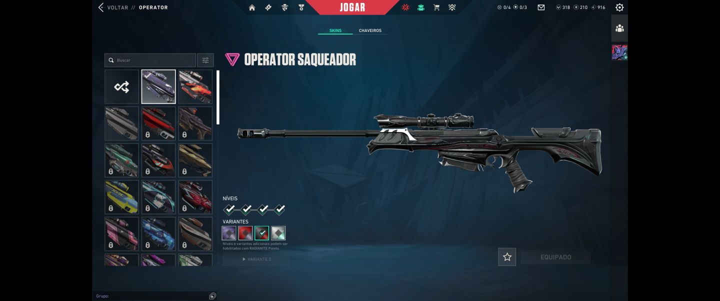 CONTA VALORANT com várias skins. R$1330.80 gasto na conta
