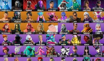 CONTA FORTNITE TRYHARD COM LARA CROFT, MANDALORIANO, MOCHILA FNCS E 80 SKINS