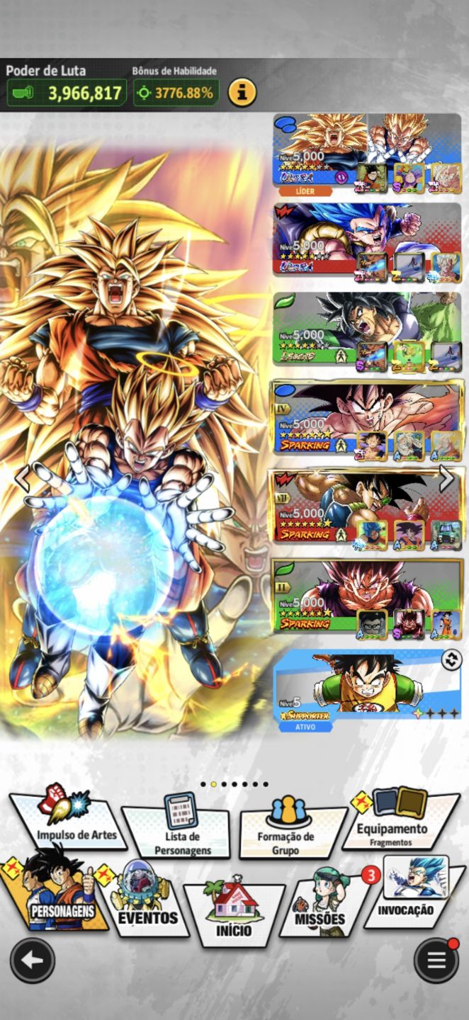 DB LEGENDS - CONTA COMPETITIVA, 5 META E MUITO POTENCIAL!