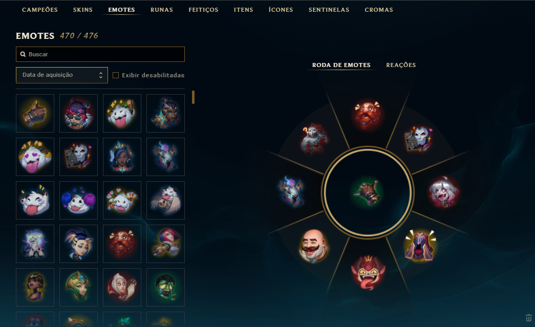 CONTA LOL SEM RANK NAS ULTIMAS 2 SEASON, FULL CHAMPS, 1555 SKINS