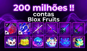 [ 200 MILHÕES!! ] CONTAS BLOX FRUITS COM MUITO BELI, RAÇAS V3 E MUITOS ITENS 600