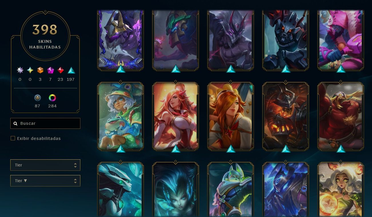 Conta lol 441 skins, diamante 2