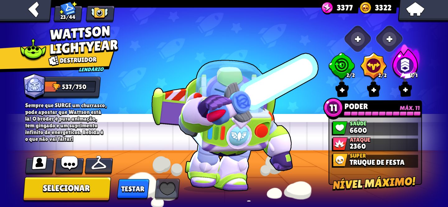 CONTA DE BRAWL STARS COM MUITAS SKINS