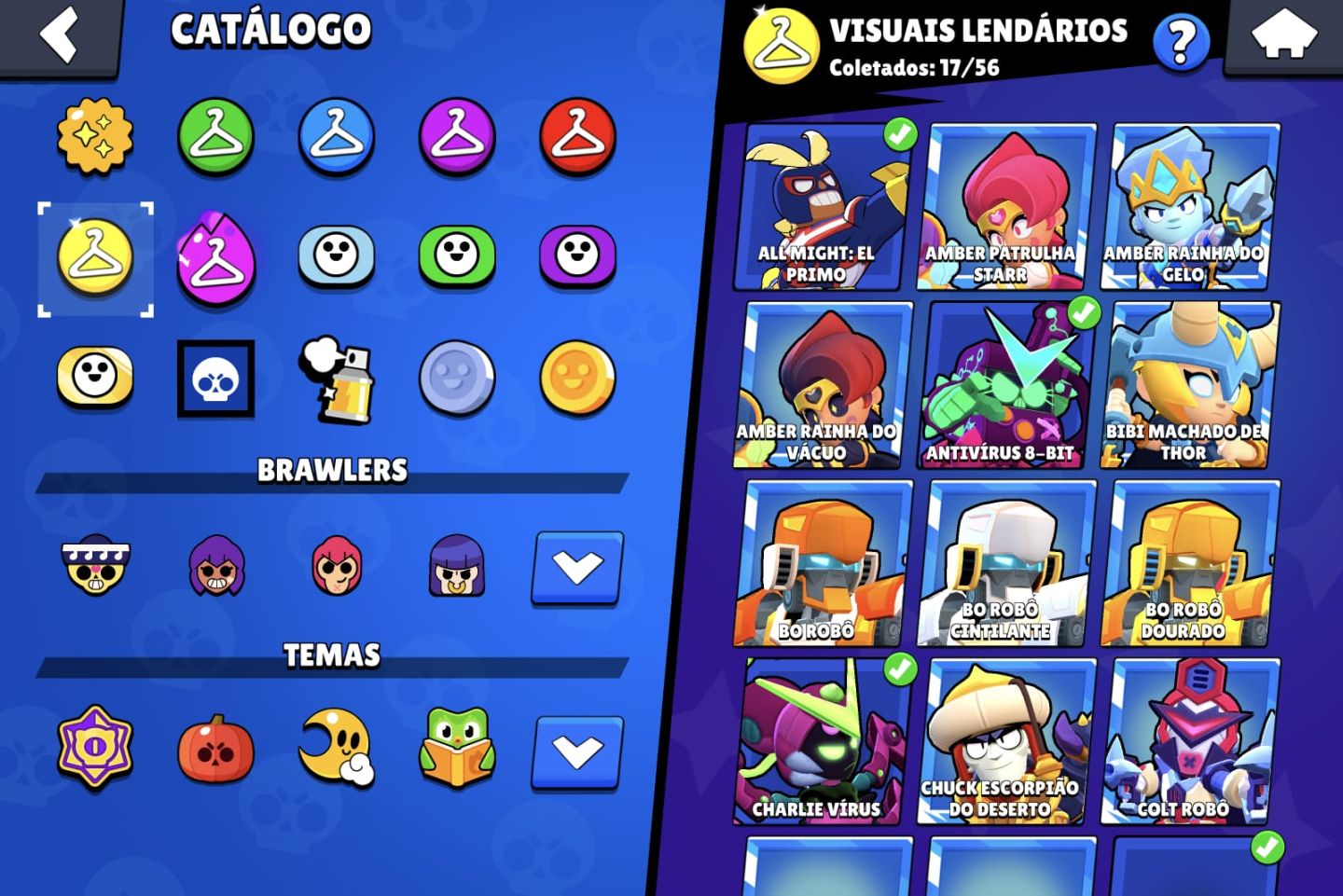 Conta Brawl Stars Full Acesso | 70k+ Troféus | 107/107 Brawler