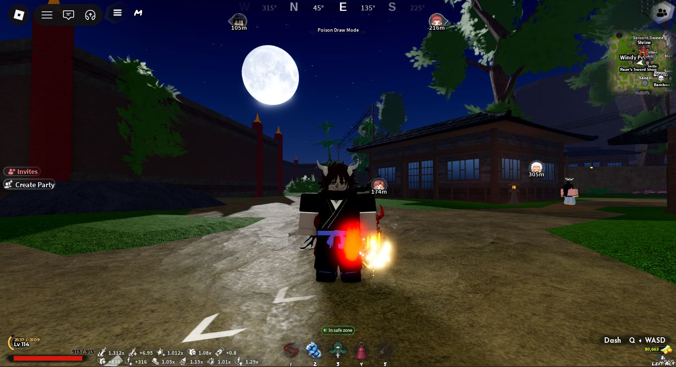 Conta Project Slayer Mid Game/End Game com Muitos Itens Miticos com Clan Kocho