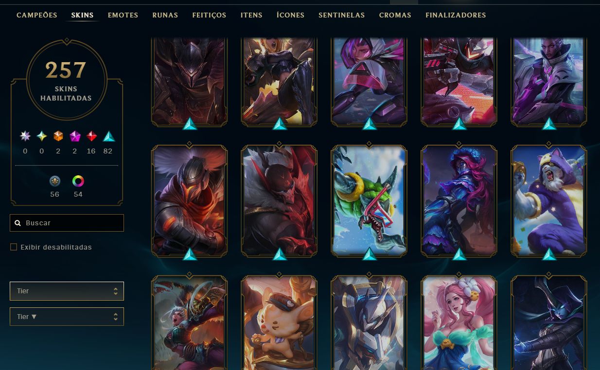 CONTA LEAGUE OF LEGENDS - 218 SKIN - ULTIMATES/MITICAS/LENDARIAS - FULL ACESSO
