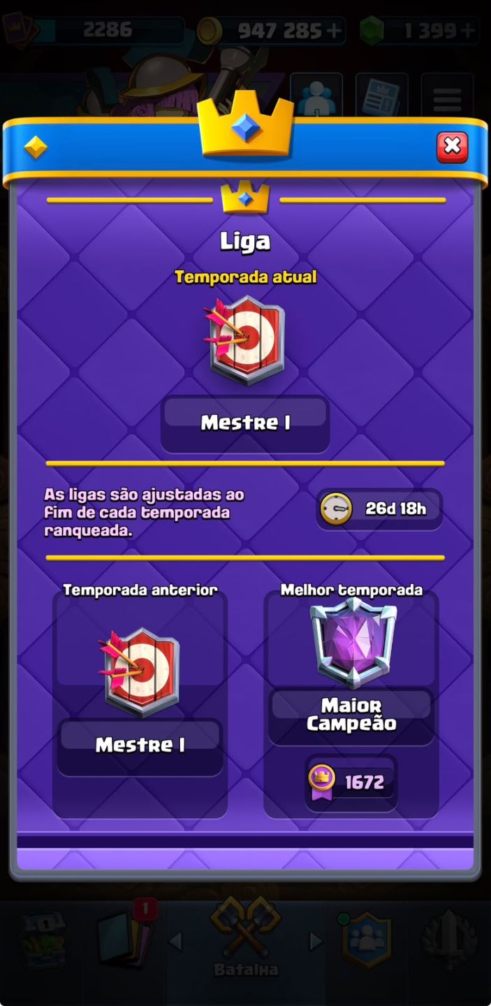 CONTA DE CLASH ROYALE / NÍVEL DE COLEÇÃO 2286 / TODAS EVOS E HERÓIS