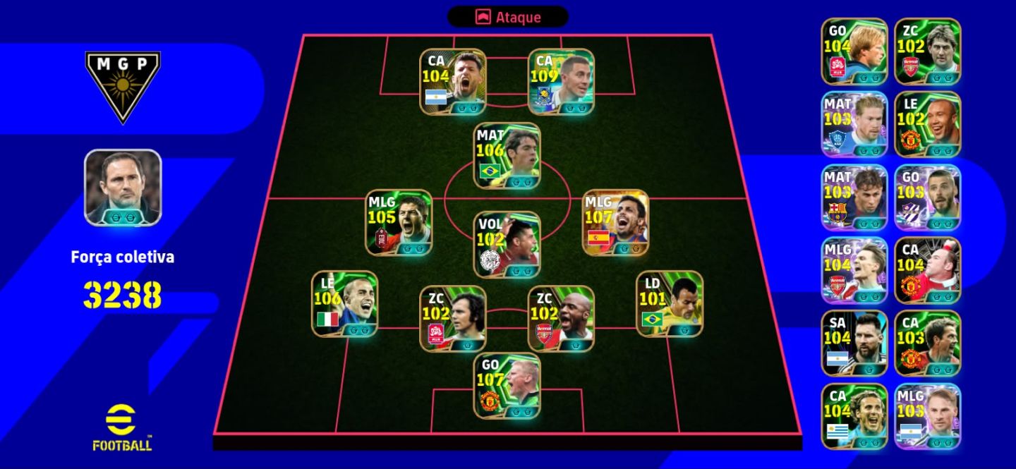 CONTA eFootball Mobile ELENCO FORTE + 1 DIVISÃO + MUITOS ÉPICOS