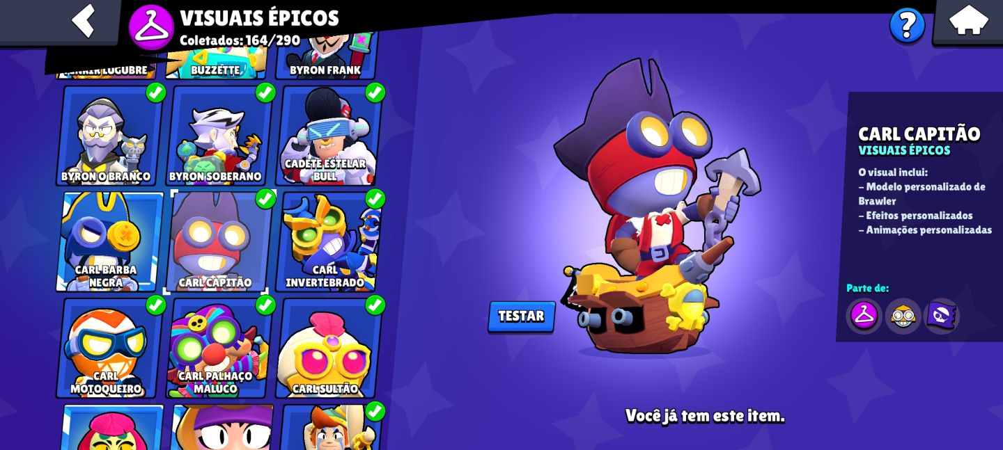 CONTA DE BRAWL STARS 74.4K TROF., 99 HYPERCARGAS, TODOS OS BRAWLERS LEVEL 9+