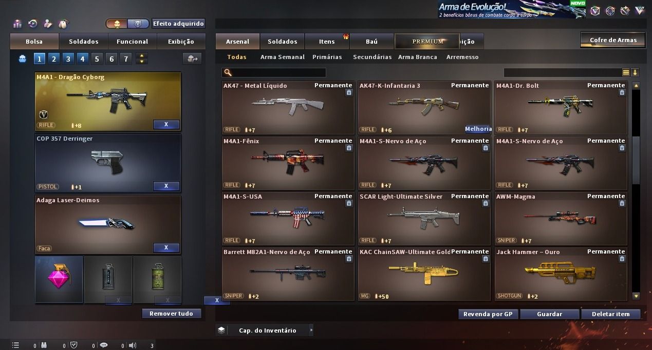 CONTA CROSS FIRE COM 5 VIPS e varias variantes de vip e varias MN