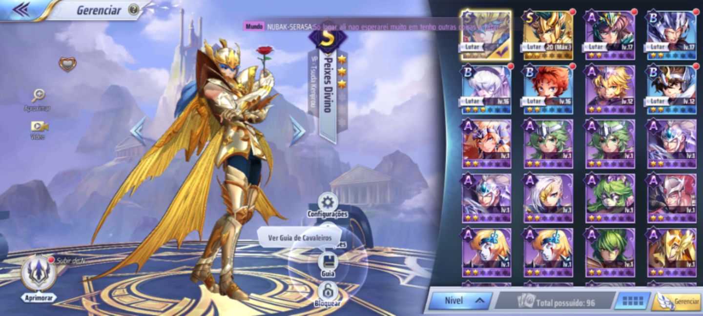CONTAS REROLL !!! SERVIDOR NOVO (151)- Saint Seiya Awakening
