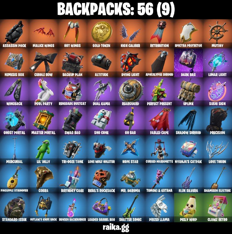 46 Skins - Grind, Sub Commander, Clutch, Havoc, Drift, 1950 vbucks