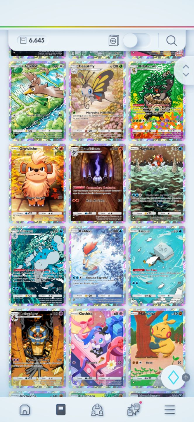 CONTA RARA POKÉMON TCG POCKET