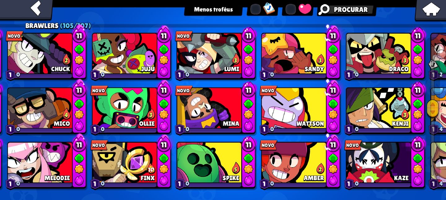 CONTA DE BRAWL STARS RARA