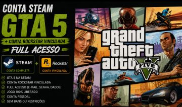 CONTA STEAM GTA V + ROCKSTAR | FULL ACESSO
