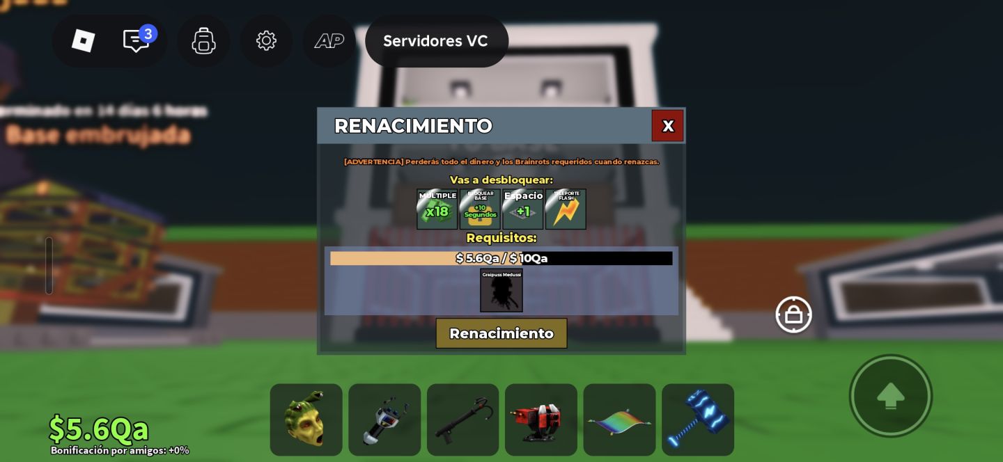 Conta roblox gemada em roube um brainhot todas game passes e muitas skins