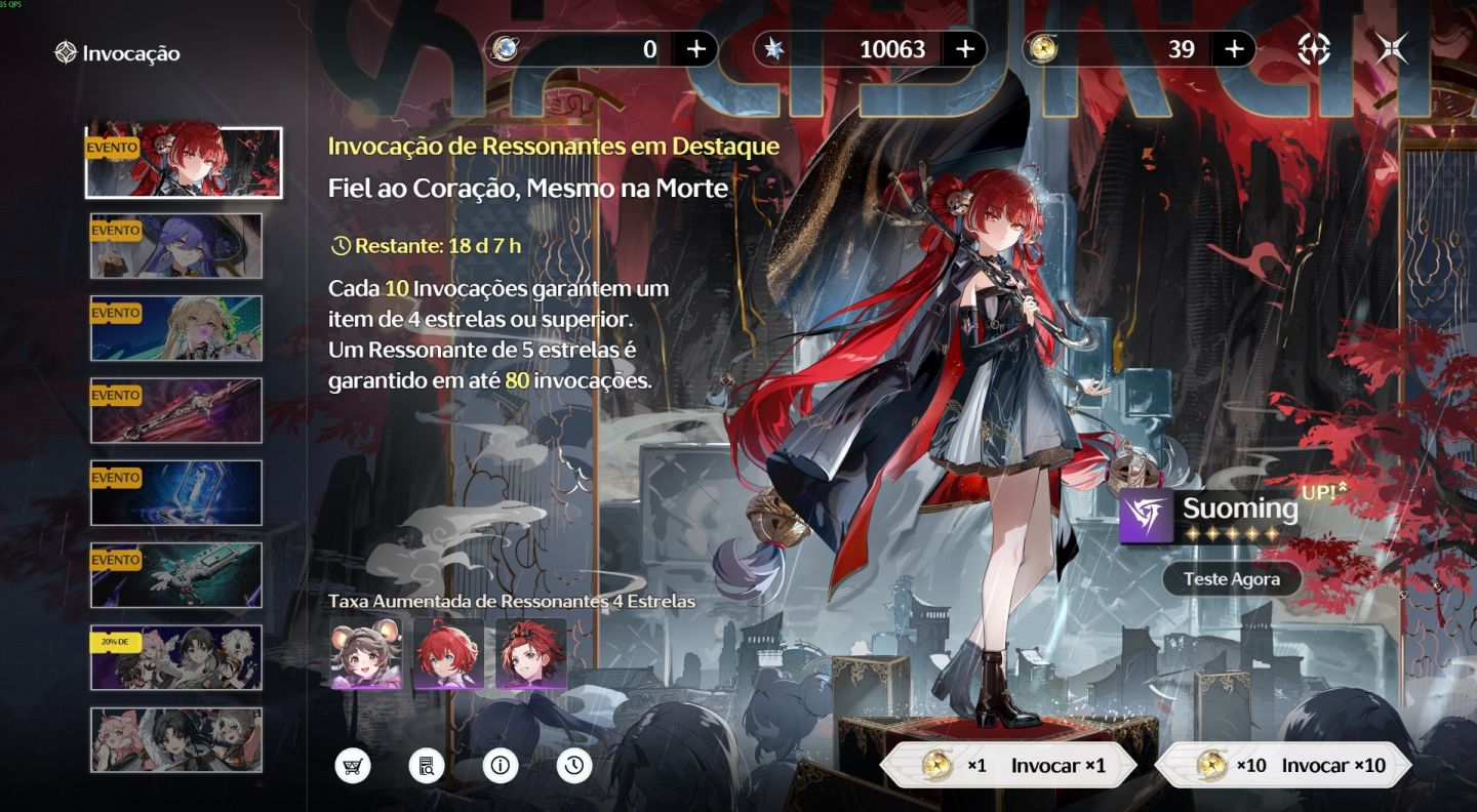 WUTHERING WAVES | INICIANTE 101 PULLS UL9 10K ASTRITES + 39 RADIANT