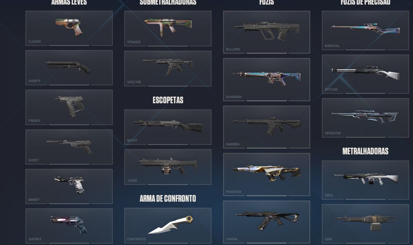 CONTA VALORANT COM SKIN DE 2 FACAS, 2 VANDAL, 3 PHANTOM, 1 SHERIFF ETC NIVEL 60