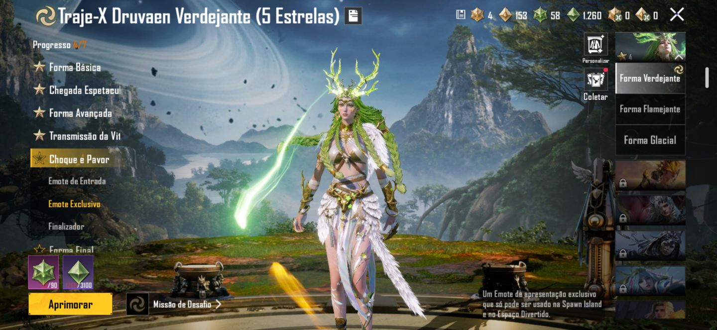 CONTA PUBG MOBILE DRUVAEN X-SUIT NV4 + ACE32 NV5 + M4 ÉTER SELADO+6 UPÁVEIS