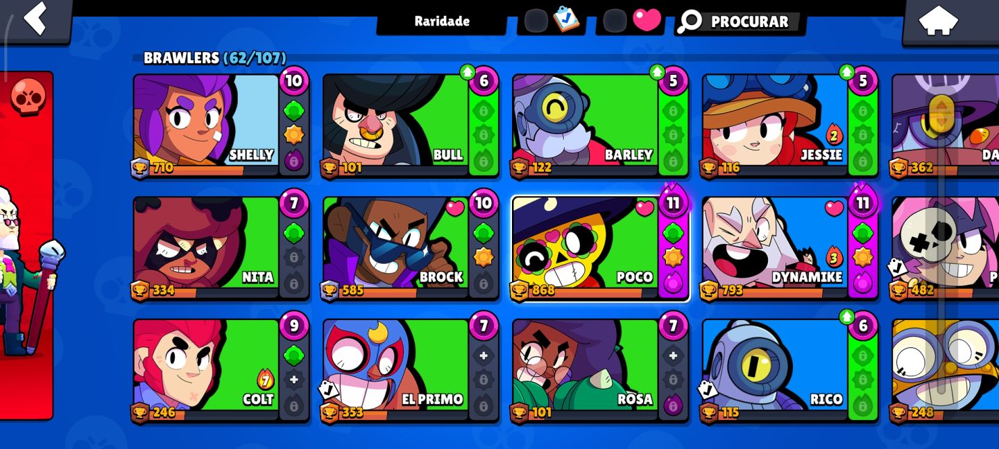 CONTA BRAWL STAR BRABA!!! 16K TROFÉUS