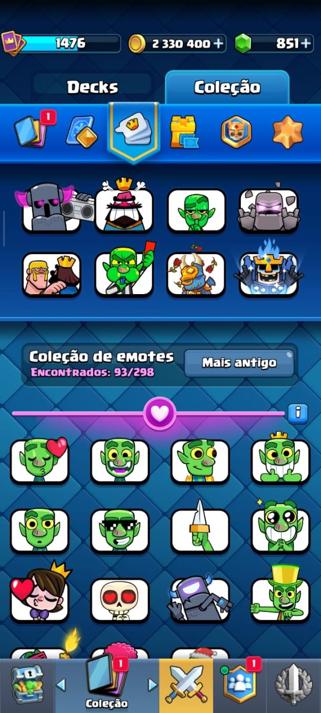 Conta Clash Royale modo rankeando liberado