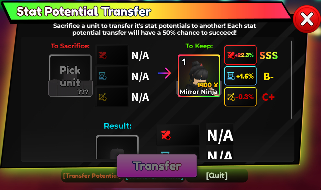 SSS STATS EM TRASH UNITS