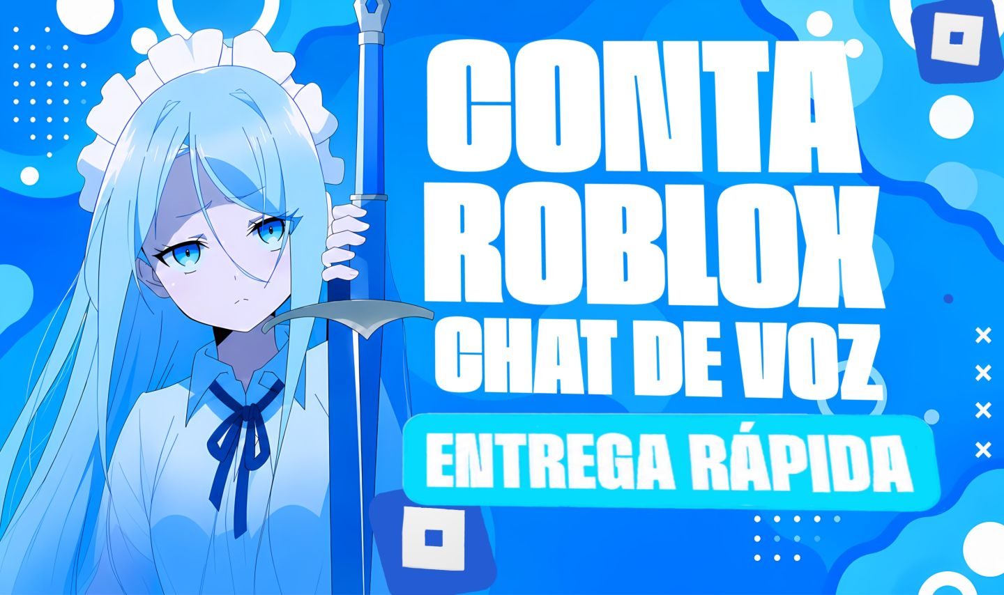 CONTA DE ROBLOX COM VOICE CHAT + DOCUMENTOS VERIFICADO | 13-15 | 16-17 | 18-21 |