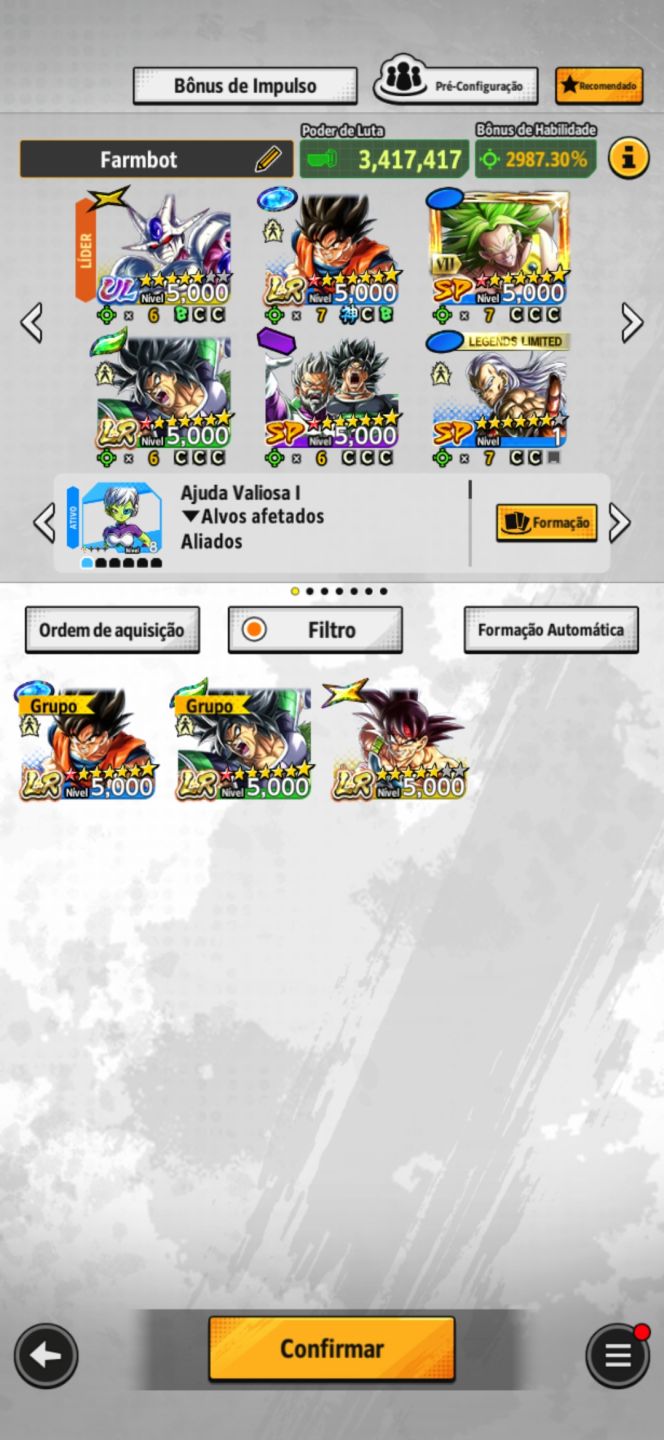 CONTA DRAGON BALL LEGENDS (30% DESCONTO)